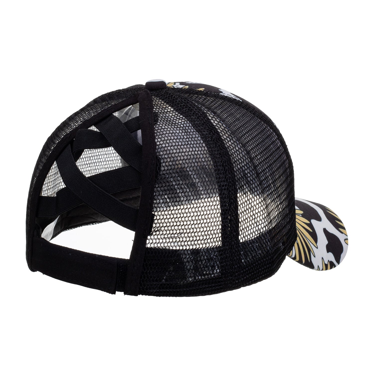 Wholesale sunflower double cross net cap baseball cap